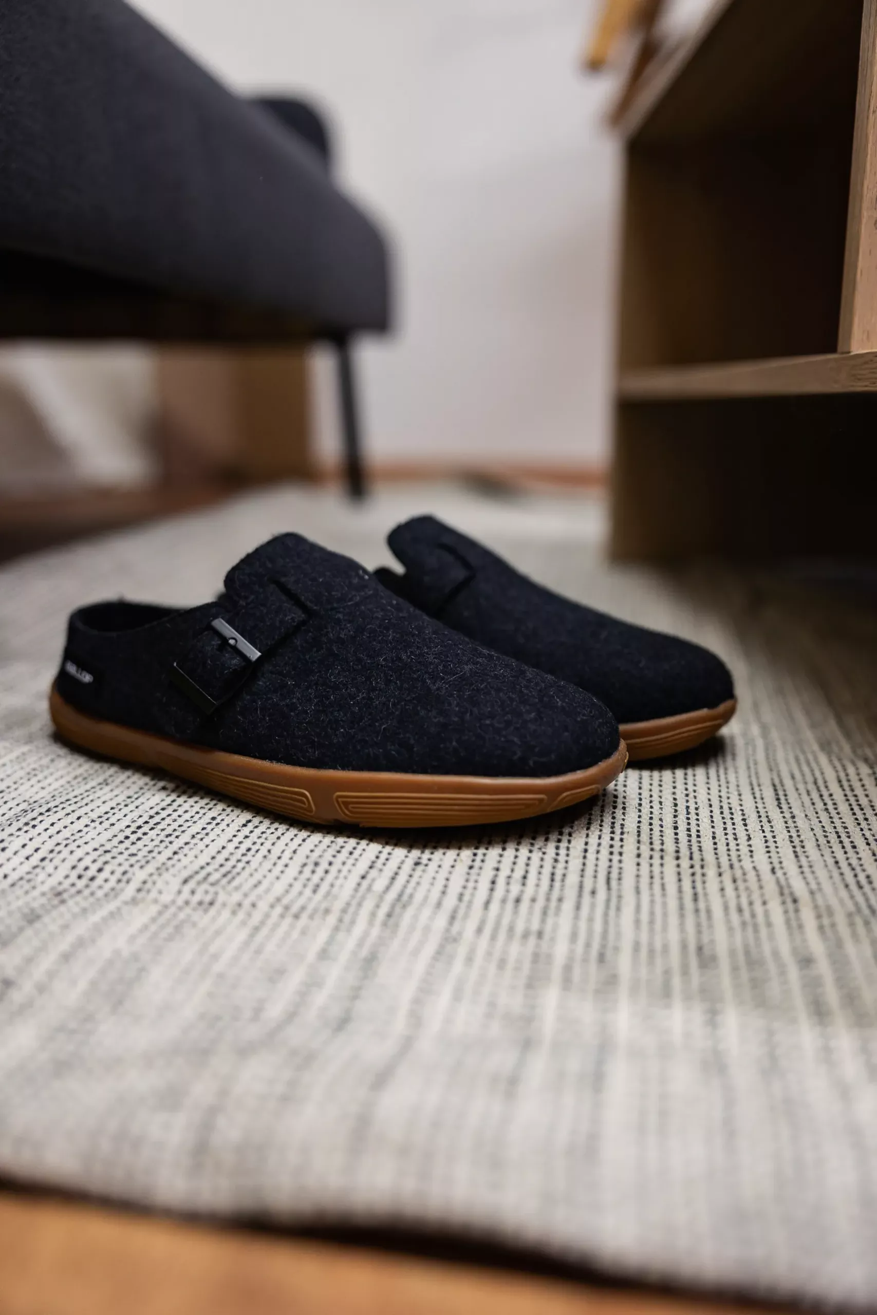 Barfuß-Slipper aus Wolle